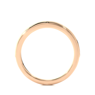 1.30 mm Moissanite Channel Setting Ring rose gold