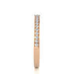 Load image into Gallery viewer, 1.30 mm Moissanite Channel Setting Ring rose gold
