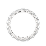 Load image into Gallery viewer, Round Shape Bar Setting Moissanite Ring silver
