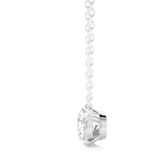 Load image into Gallery viewer, 1 Carat Round Moissanite Solitaire Pendant In Silver
