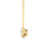 Load image into Gallery viewer, 1 Carat Round Moissanite Solitaire Pendant In Yellow Gold
