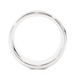 Load image into Gallery viewer, Round Stone Two Row Moissanite Ring silver
