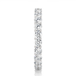 Load image into Gallery viewer, 2 Carat Filigree Design Round Moissanite Eternity Band In Silver
