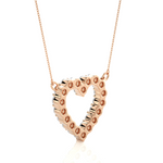 Load image into Gallery viewer, 0.50 Ct Heart Shape Round Moissanite Pendant In Rose Gold
