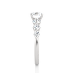 Load image into Gallery viewer, Round cut Seven Stone Moissanite Women's Ring white gold
