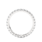 Load image into Gallery viewer, Scalloped Paved Women's Moissanite Eternity Ring white gold
