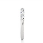 Load image into Gallery viewer, 0.5 Ct Round Moissanite Seven Stone Wedding Band In Silver
