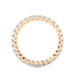 Load image into Gallery viewer, Surface Prong Eternity Moissanite Engagement Ring rose gold
