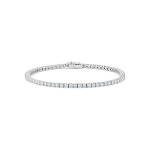 3.50 Ct Round Cut Moissanite Tennis Bracelet in White Gold