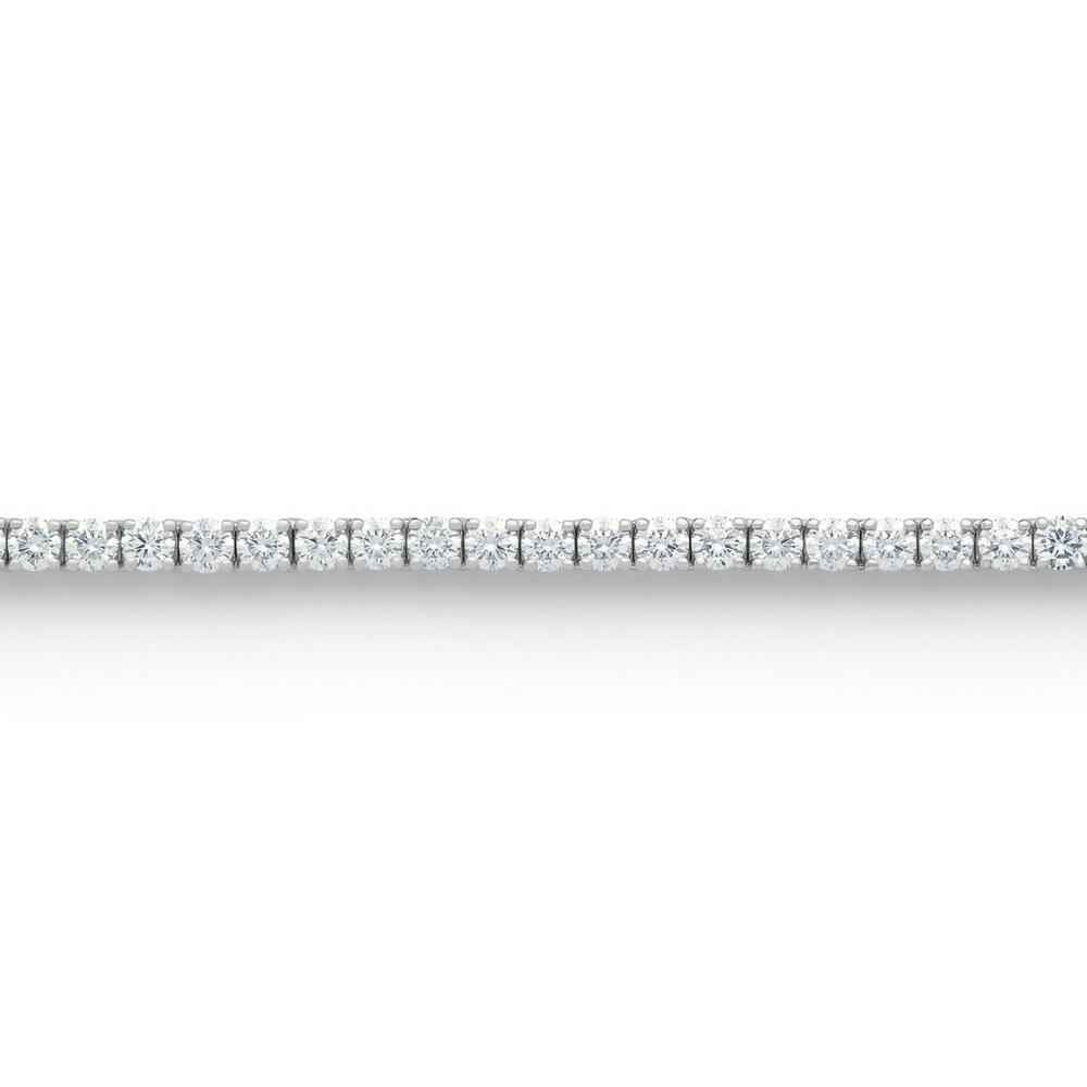 3.50 Ct Round Cut Moissanite Tennis Bracelet in White Gold
