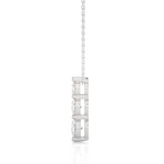 Load image into Gallery viewer, Three Stone Moissanite Pendant For Women silver
