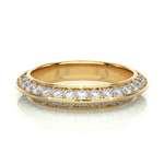Load image into Gallery viewer, 1 Ct Round Cut Moissanite Two Row Wedding Band In Silver
