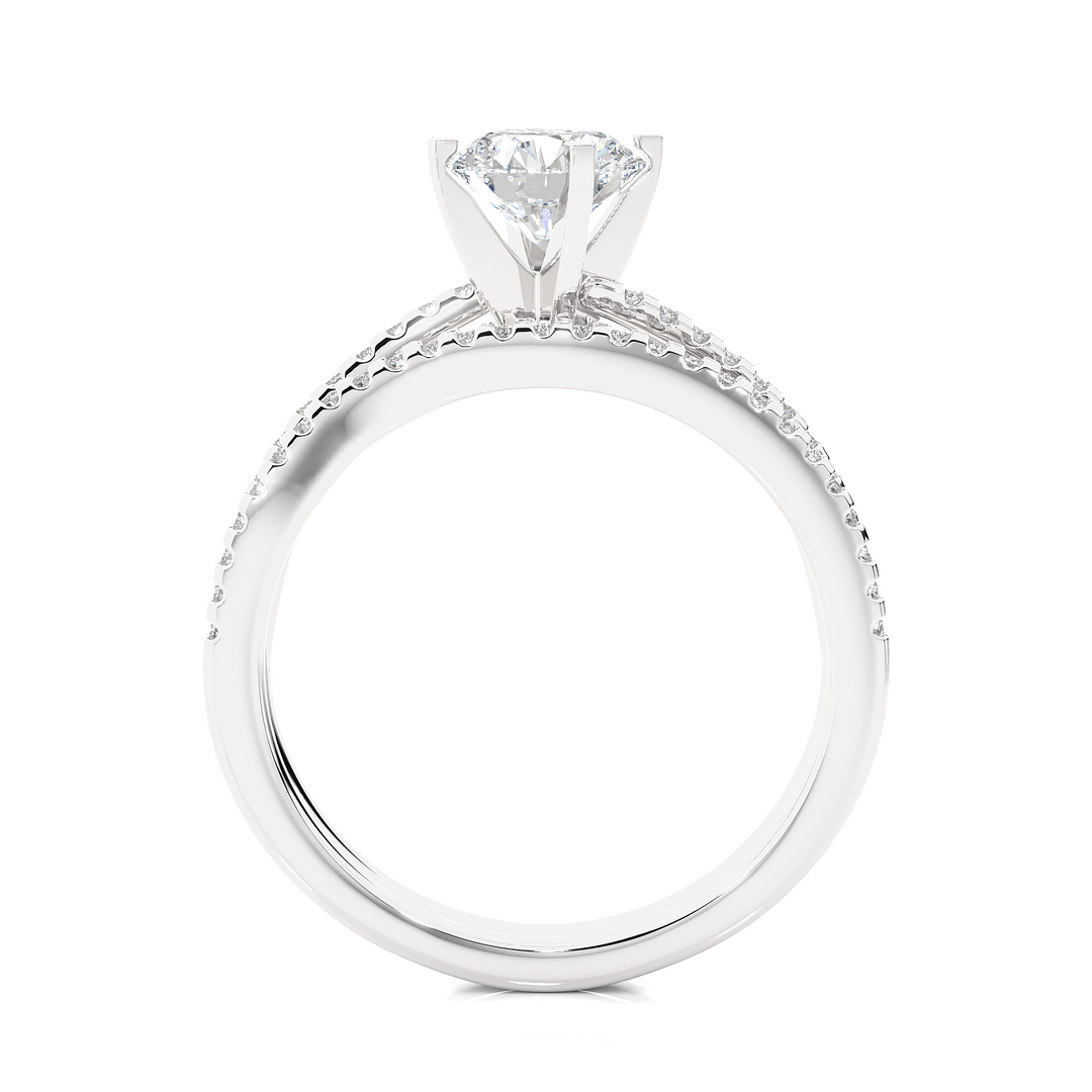 1.50 Carat Sterling Silver Moissanite Bridal Sets