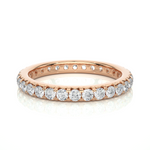Load image into Gallery viewer, 1 Ct Round Cut V-Prong Moissanite Wedding Band in Silver
