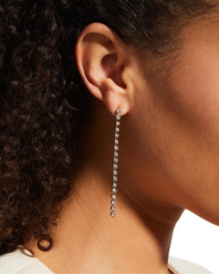 1.5ct Drop & Lin ear Moissanite Earrings For Women