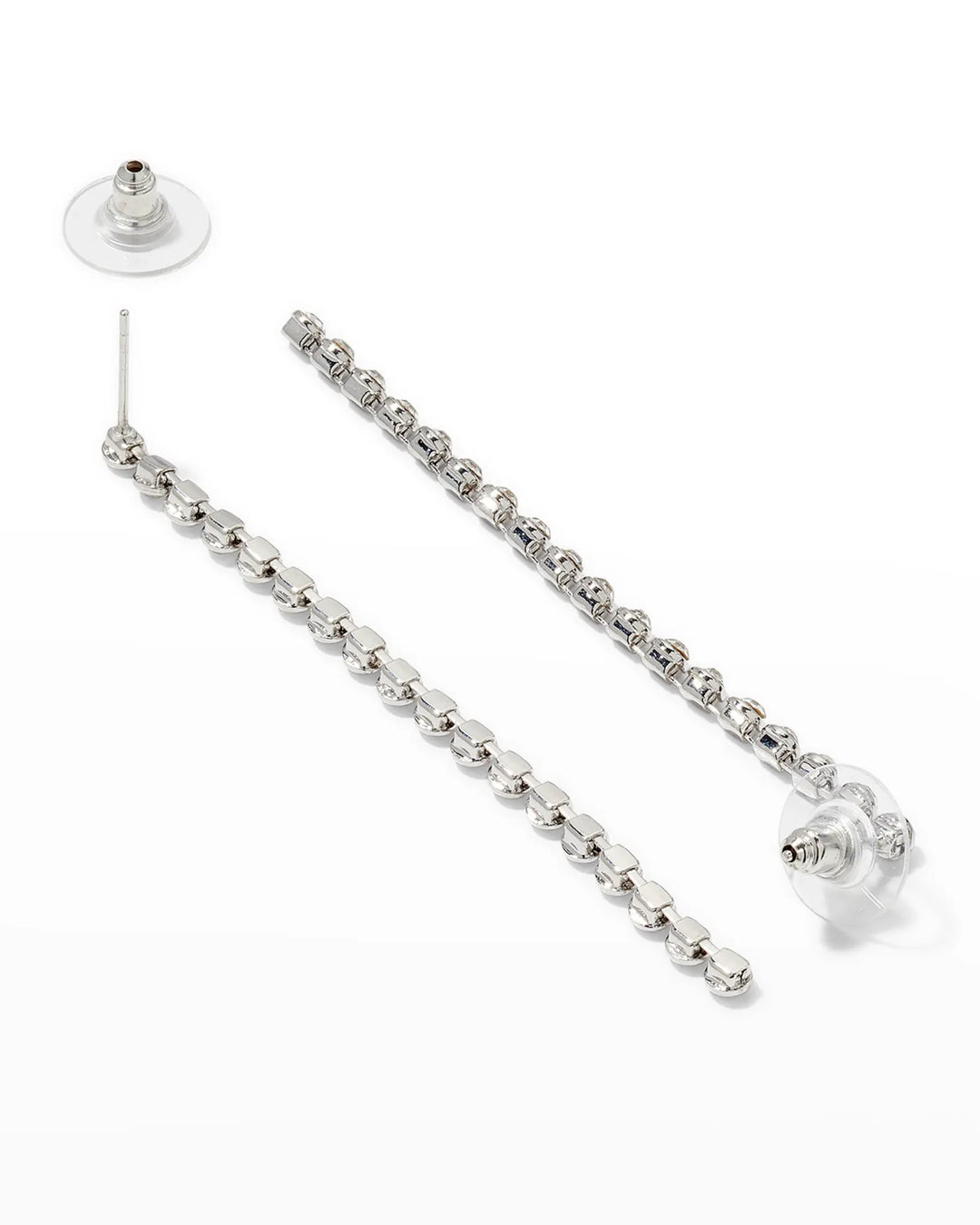 1.50 Carat Round Drop & Linear Moissanite Earrings For Women
