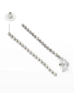 Load image into Gallery viewer, 1.50 Carat Round Drop &amp; Linear Moissanite Earrings For Women
