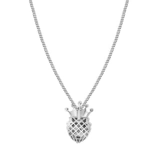 2ct Lion King Pendant in White Gold